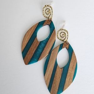Wood Earrings, Large Wood Earrings